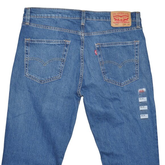 Levi's 511 Slim Fit Jeans Men's Size 36x34 Stretch Denim Dark Wash NWT - Picture 5 of 10